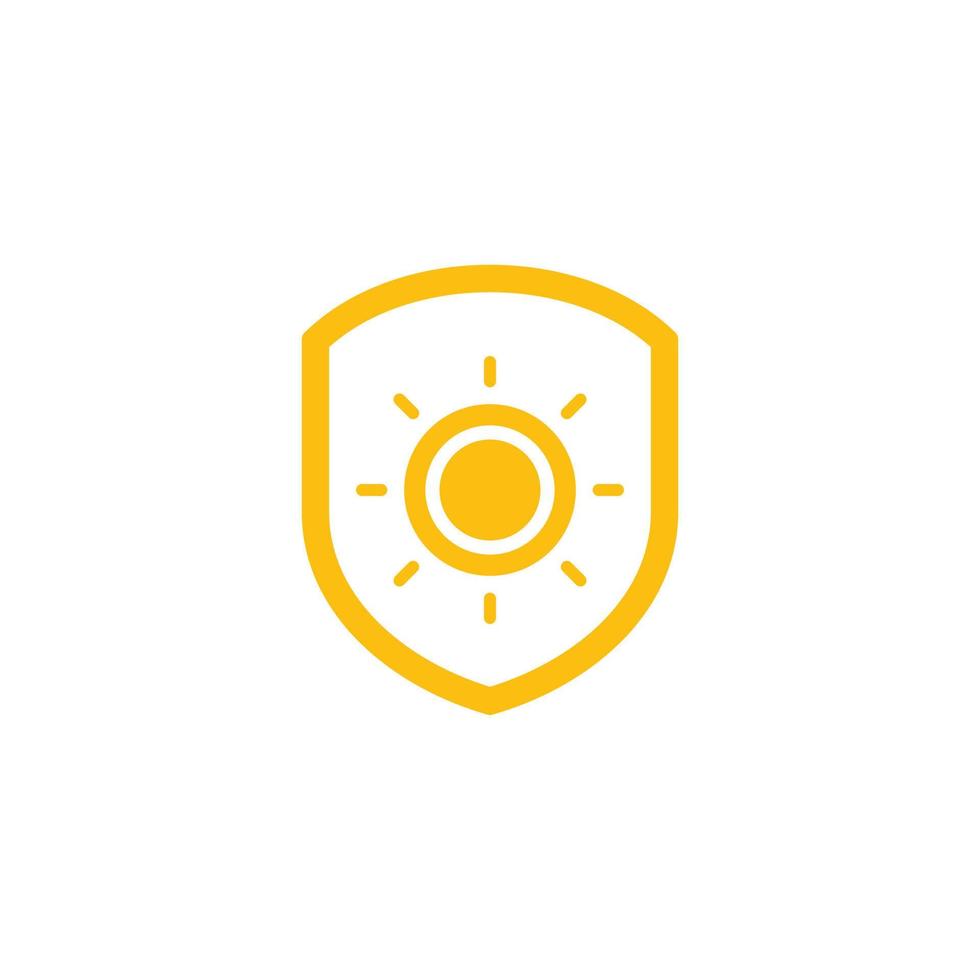 Uv shield protection icon vector