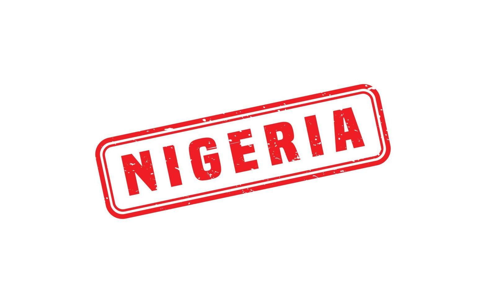 NIGERIA stamp rubber with grunge style on white background vector
