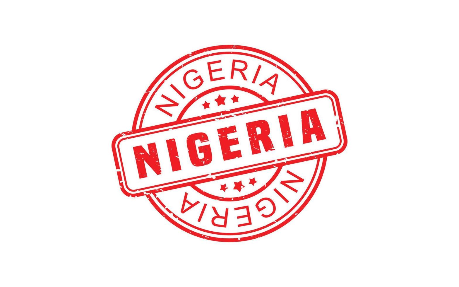 NIGERIA stamp rubber with grunge style on white background vector