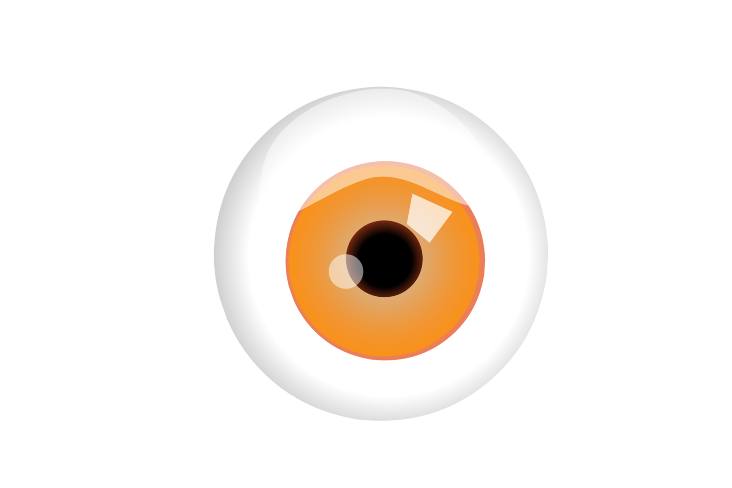 globo ocular ilustración plana png