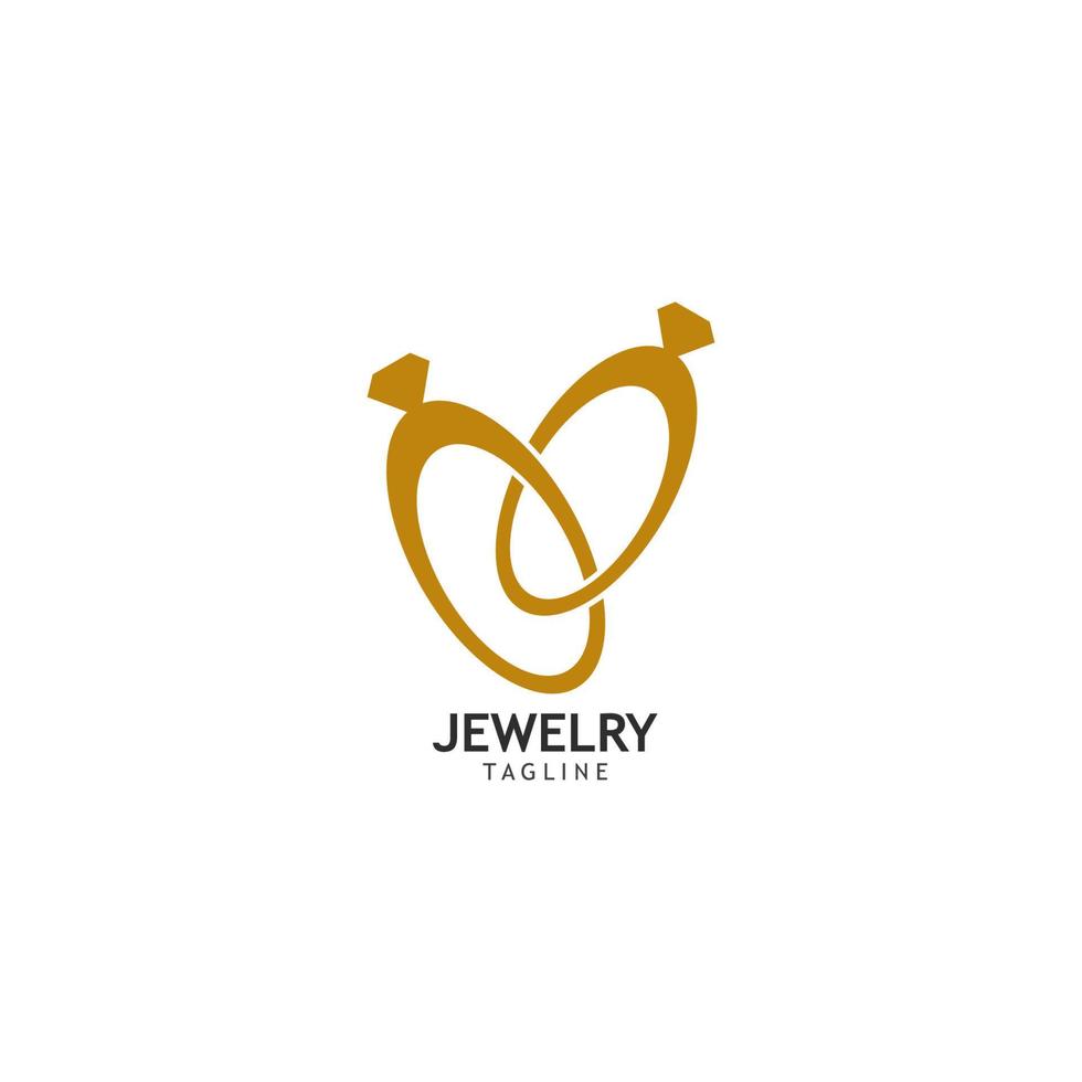 Jewelry logo vector icon template