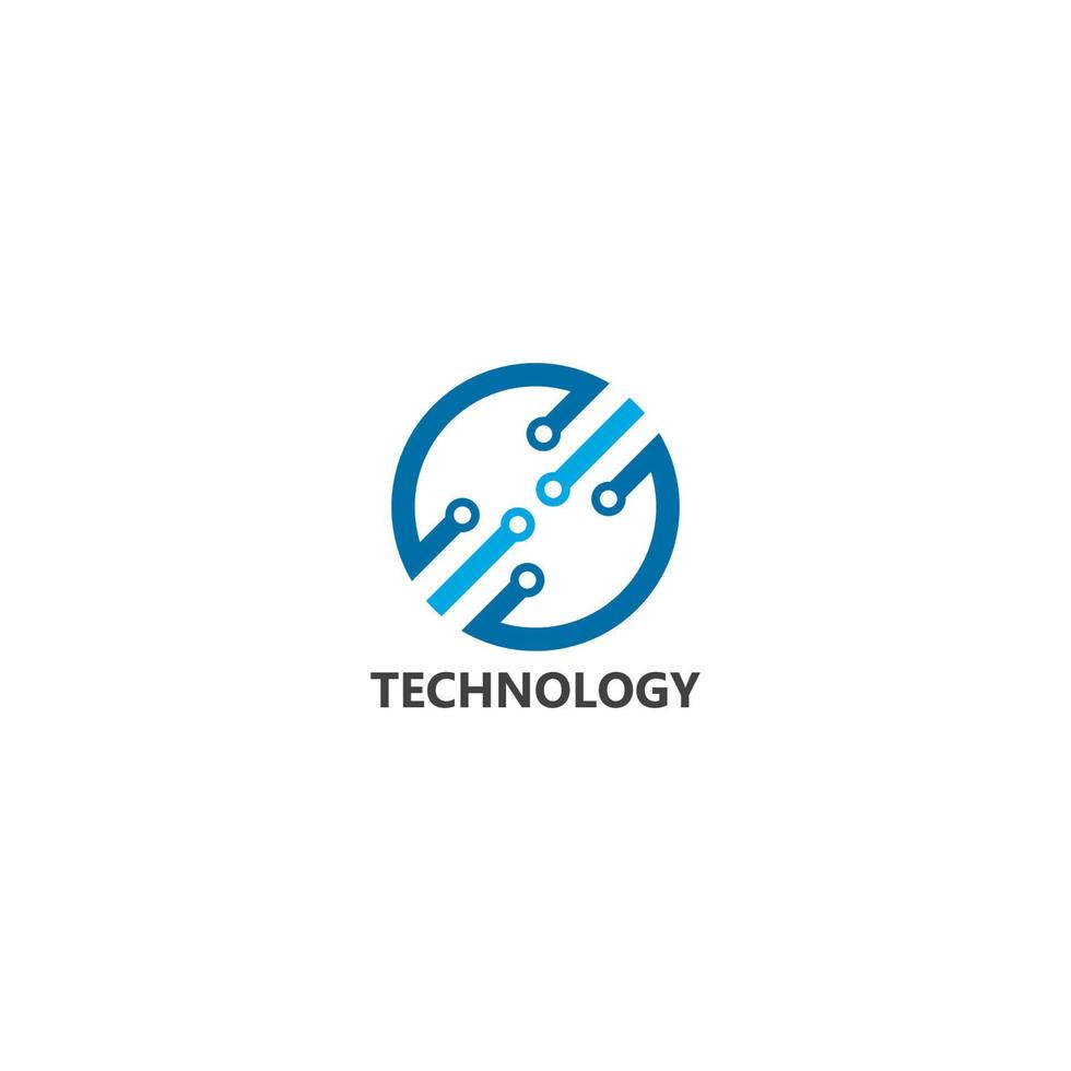 Vector Logo Technology concept illustration