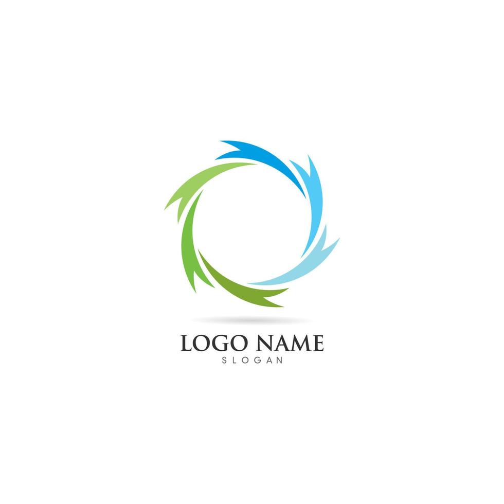 spiral logo template vector icon