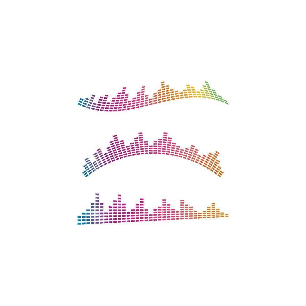 Sound waves vector illustration