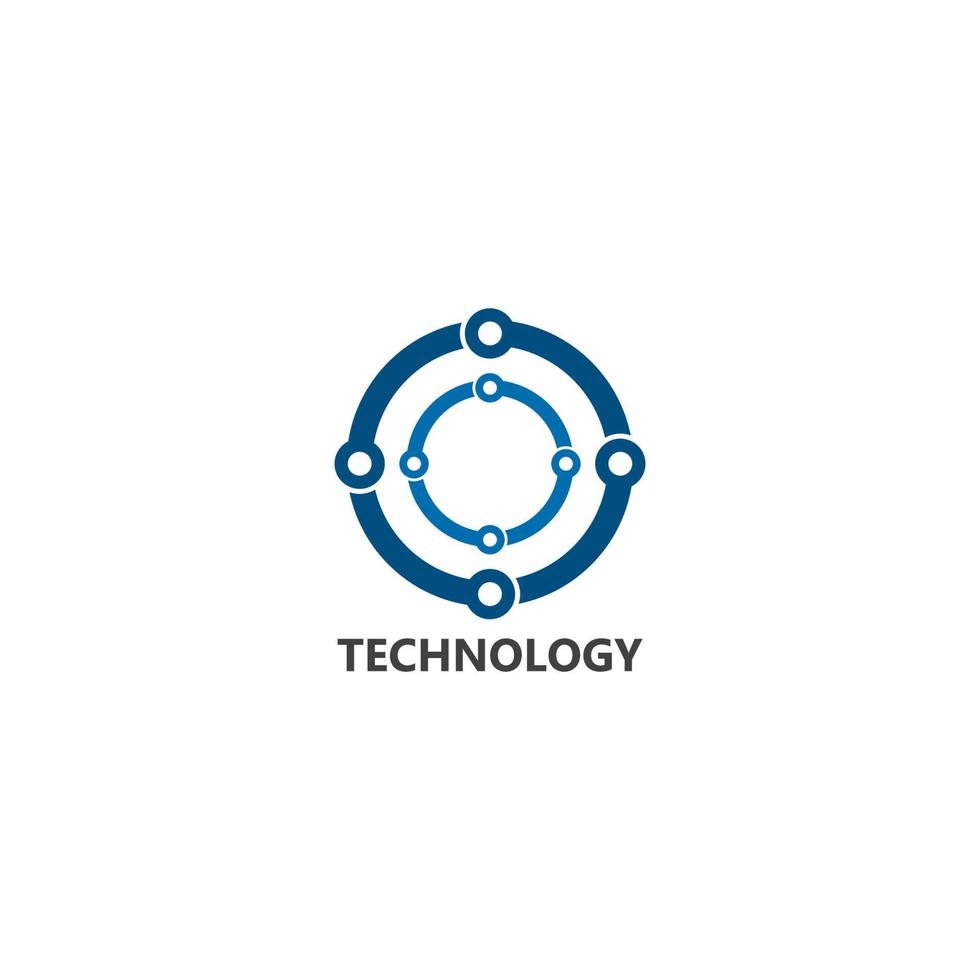 Vector Logo Technology concept illustration