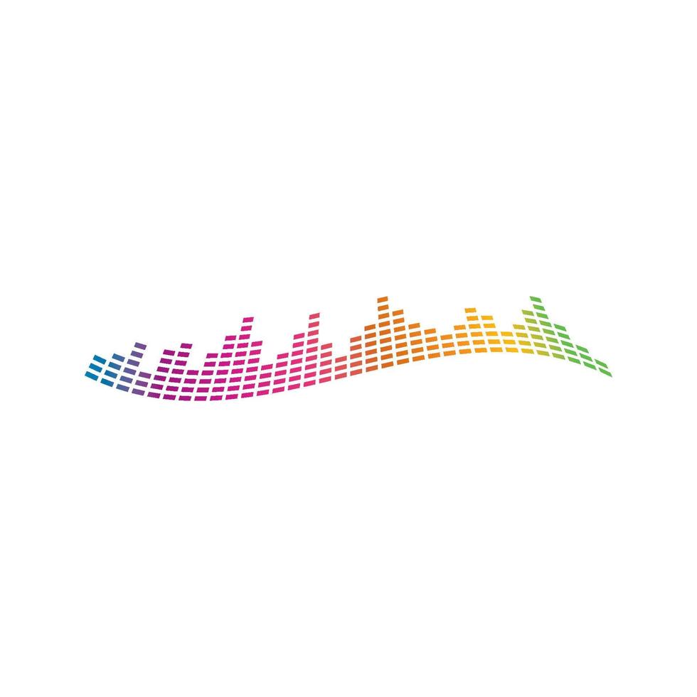 Sound waves vector illustration