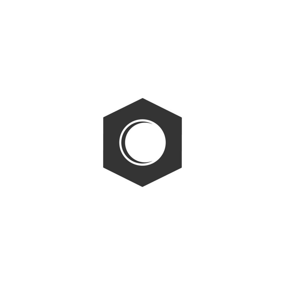 bolt , nut and screw vector icon