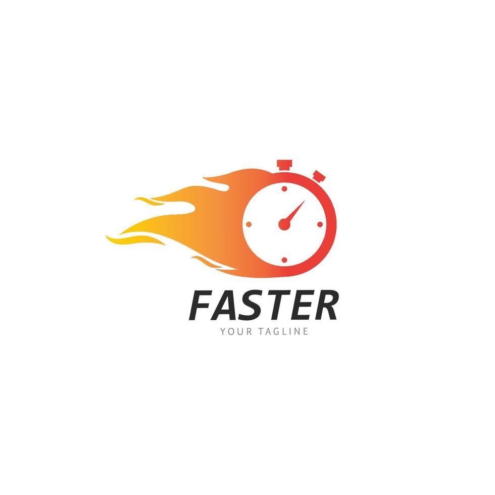 Faster and speed Logo Template vector icon illustration