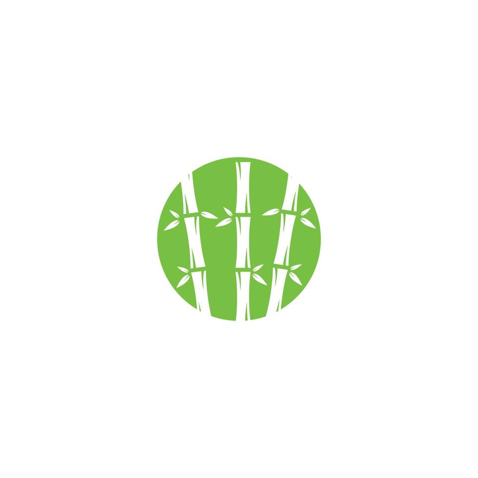 Bamboo logo vector icon illustration