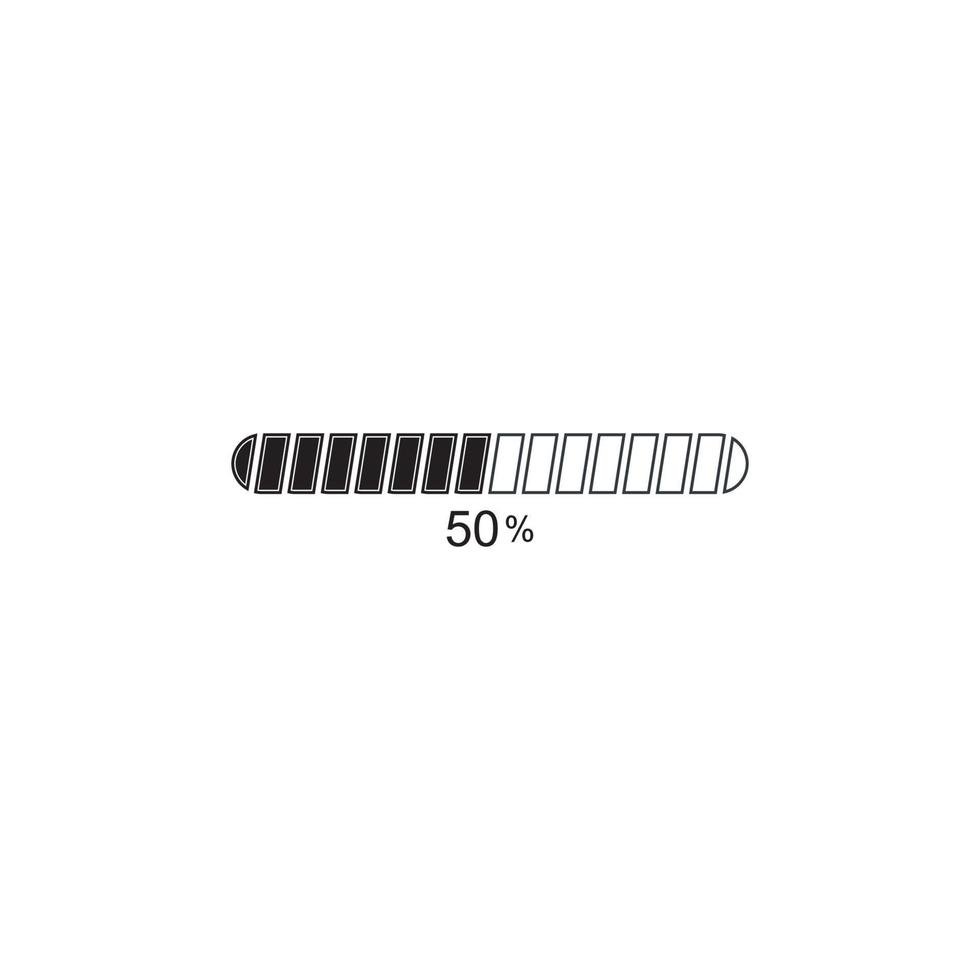 loading bar icon logo template vector