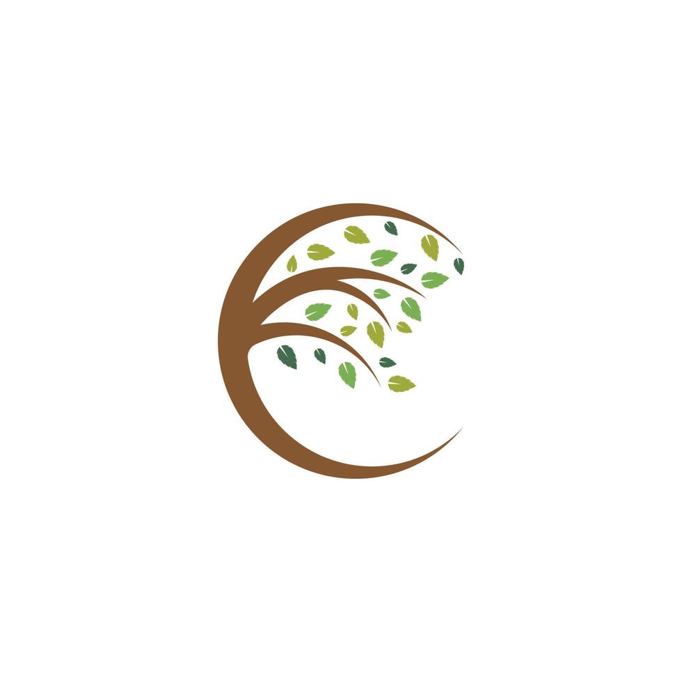 Tree icon logo template vector illustration