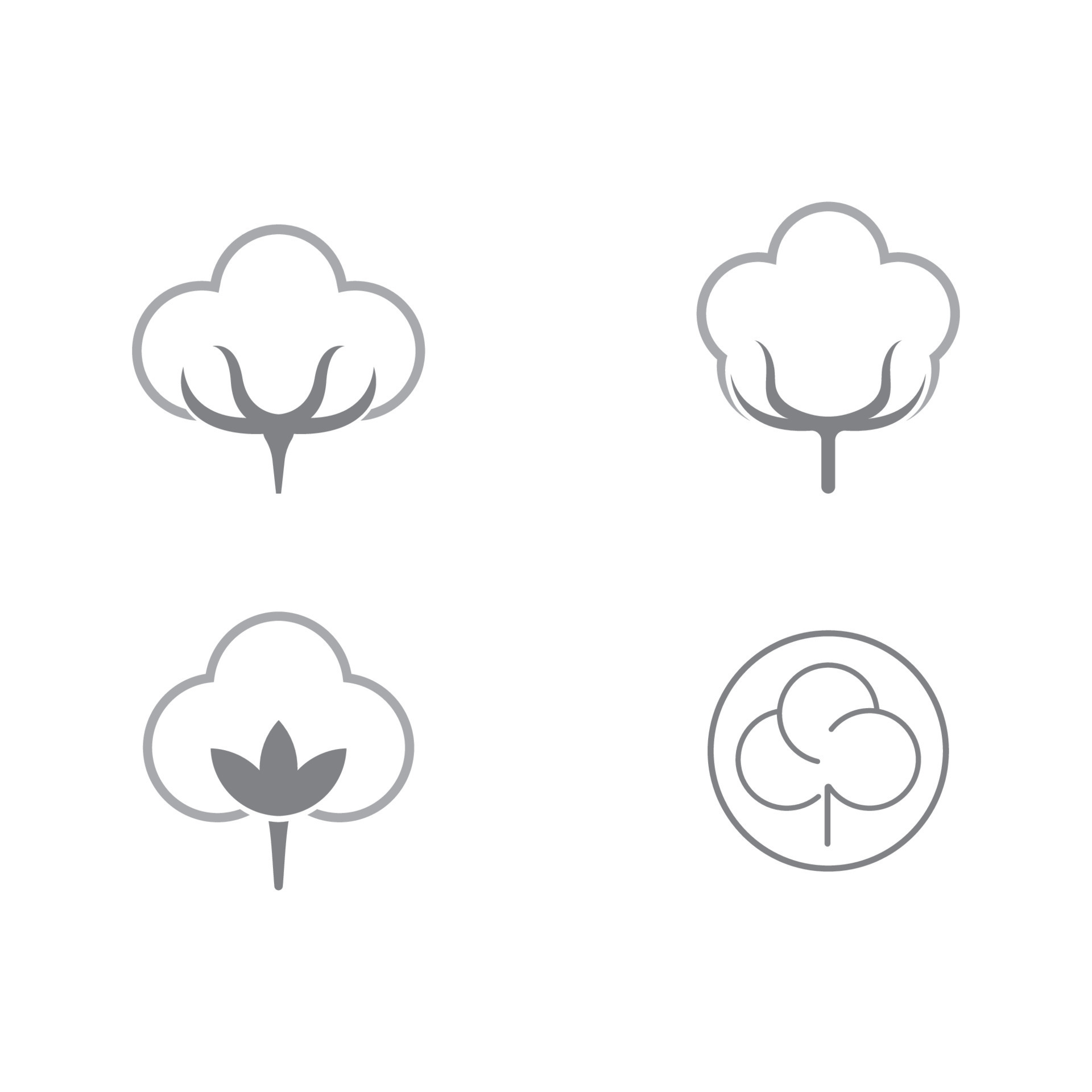 Cotton logo vector icon template 18883828 Vector Art at Vecteezy