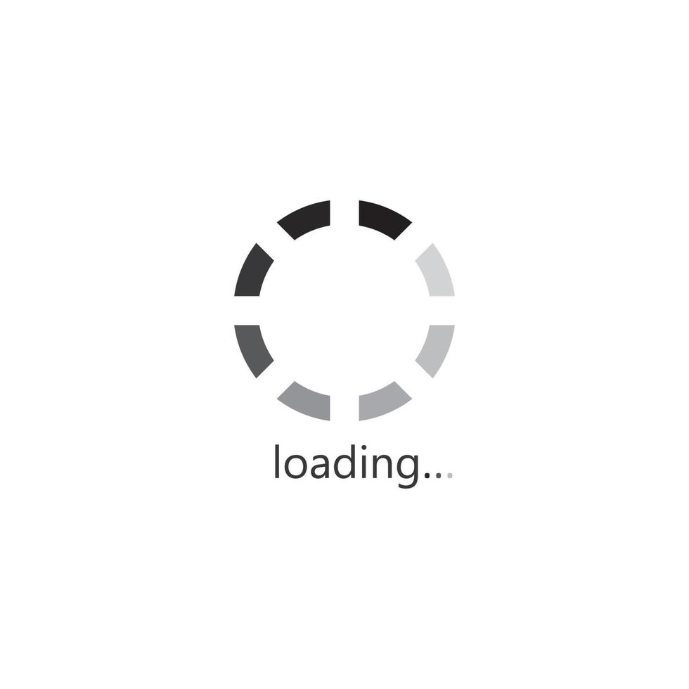 loading or buffering icon logo template vector