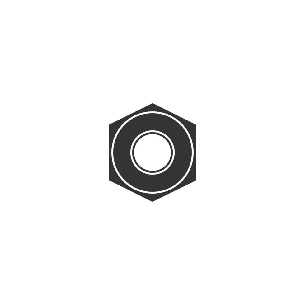 bolt , nut and screw vector icon