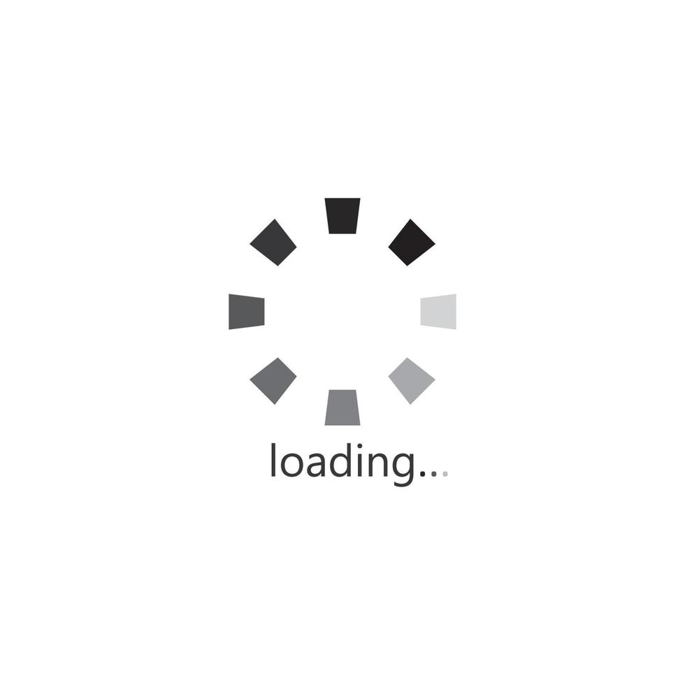 loading or buffering icon logo template vector