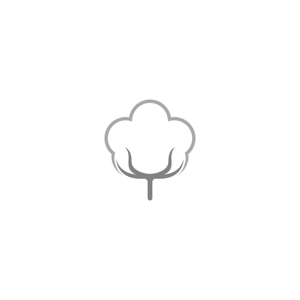plantilla de icono de vector de logotipo de algodón