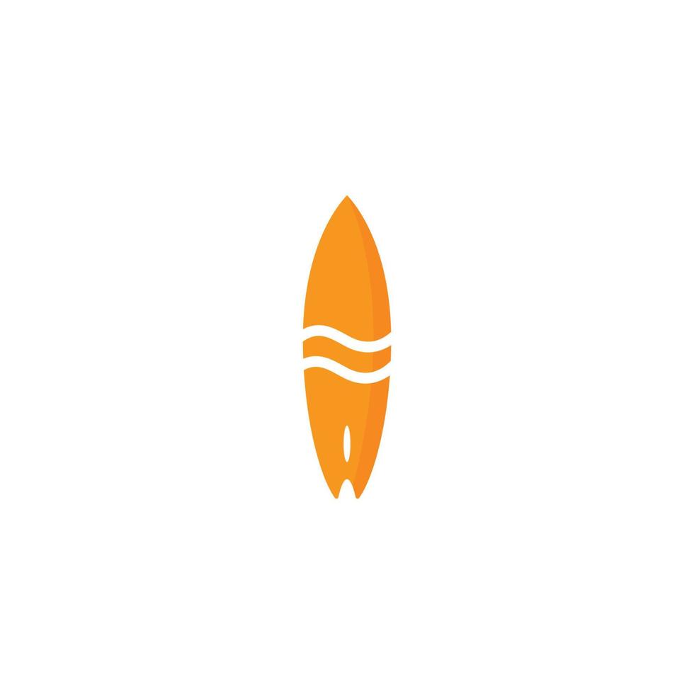 Surf board logo vector icon template