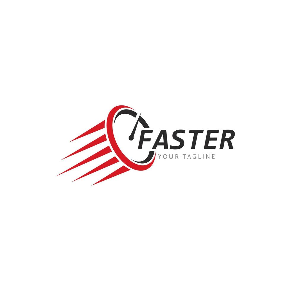 Faster and speed Logo Template vector icon illustration