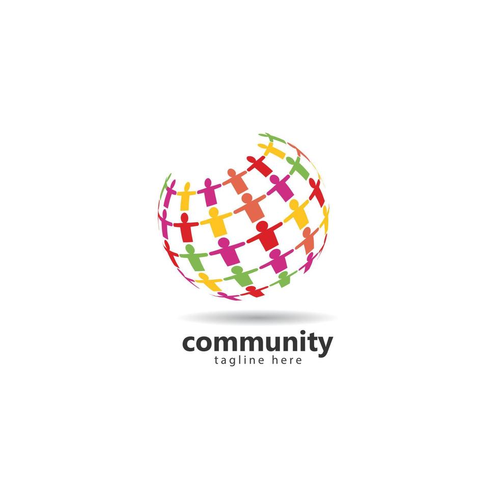 Global community, network and social icon design vector