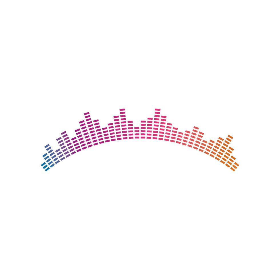 Sound waves vector illustration