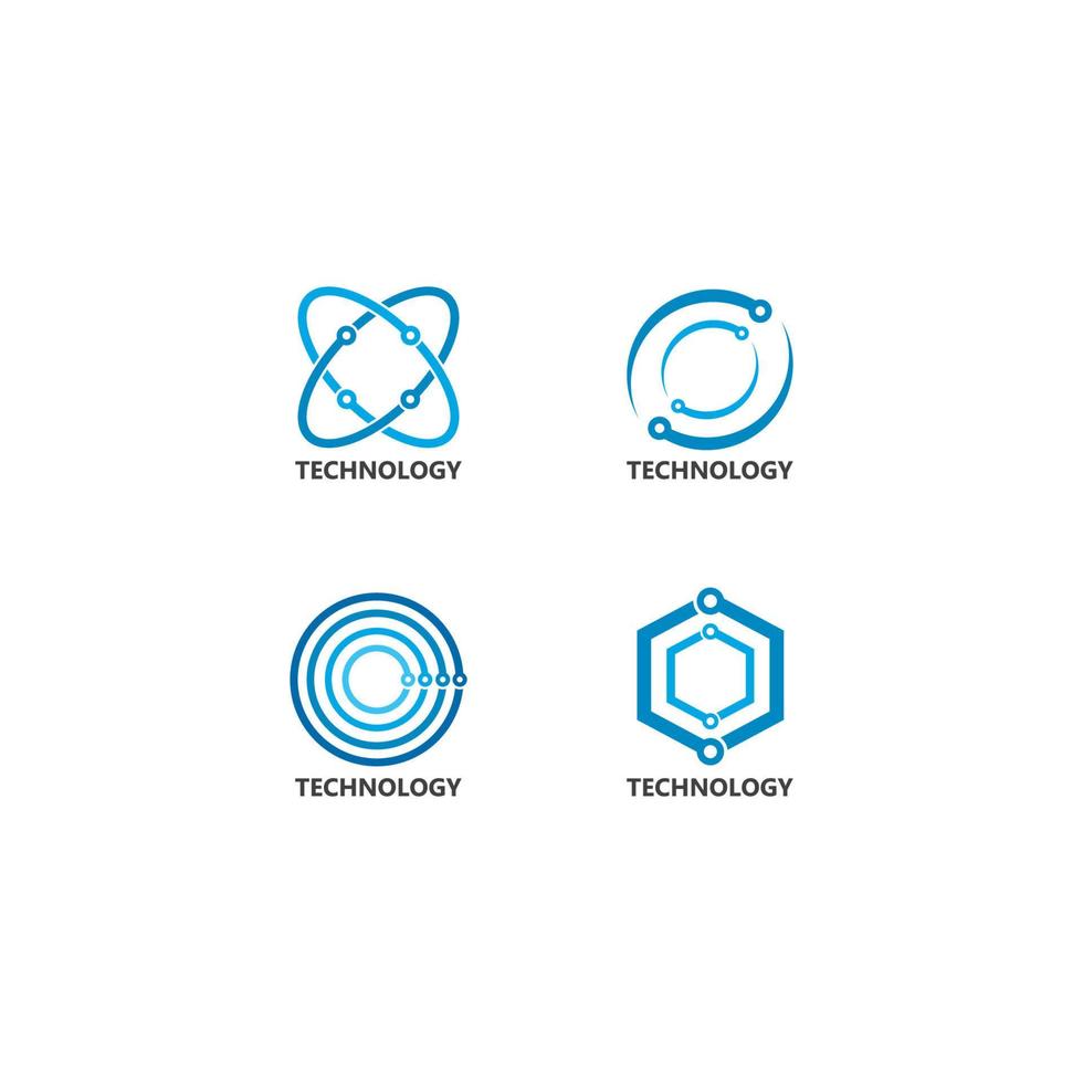 Vector Logo Technology concept illustration