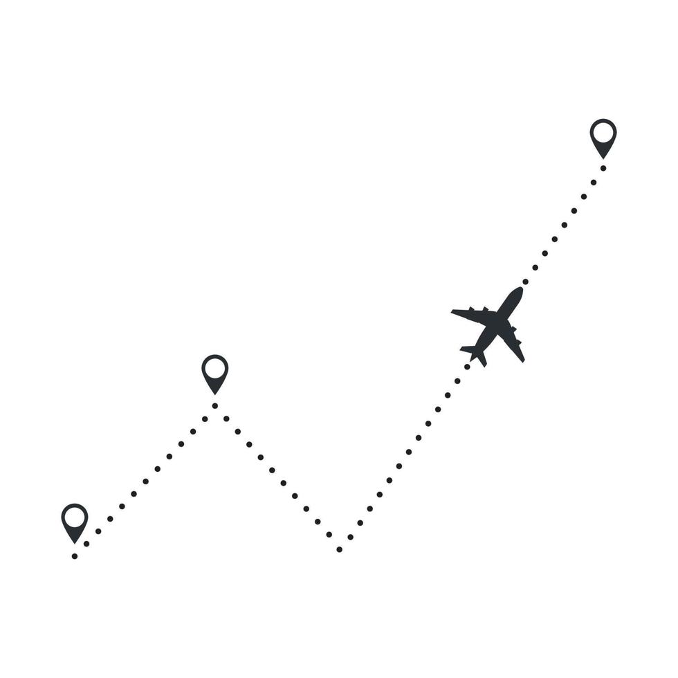 ilustración de plantilla de vector de línea de ruta