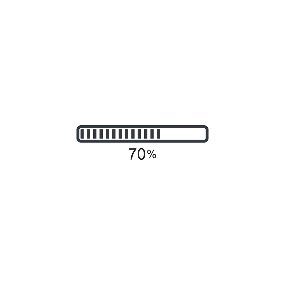 plantilla de logotipo de icono de barra de carga vector