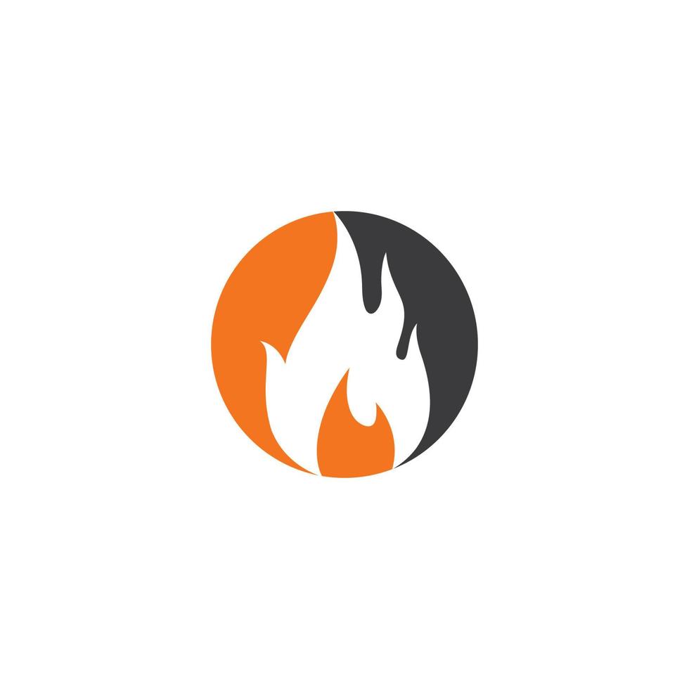 Fire flame Logo Template vector icon Oil, gas and energy logo