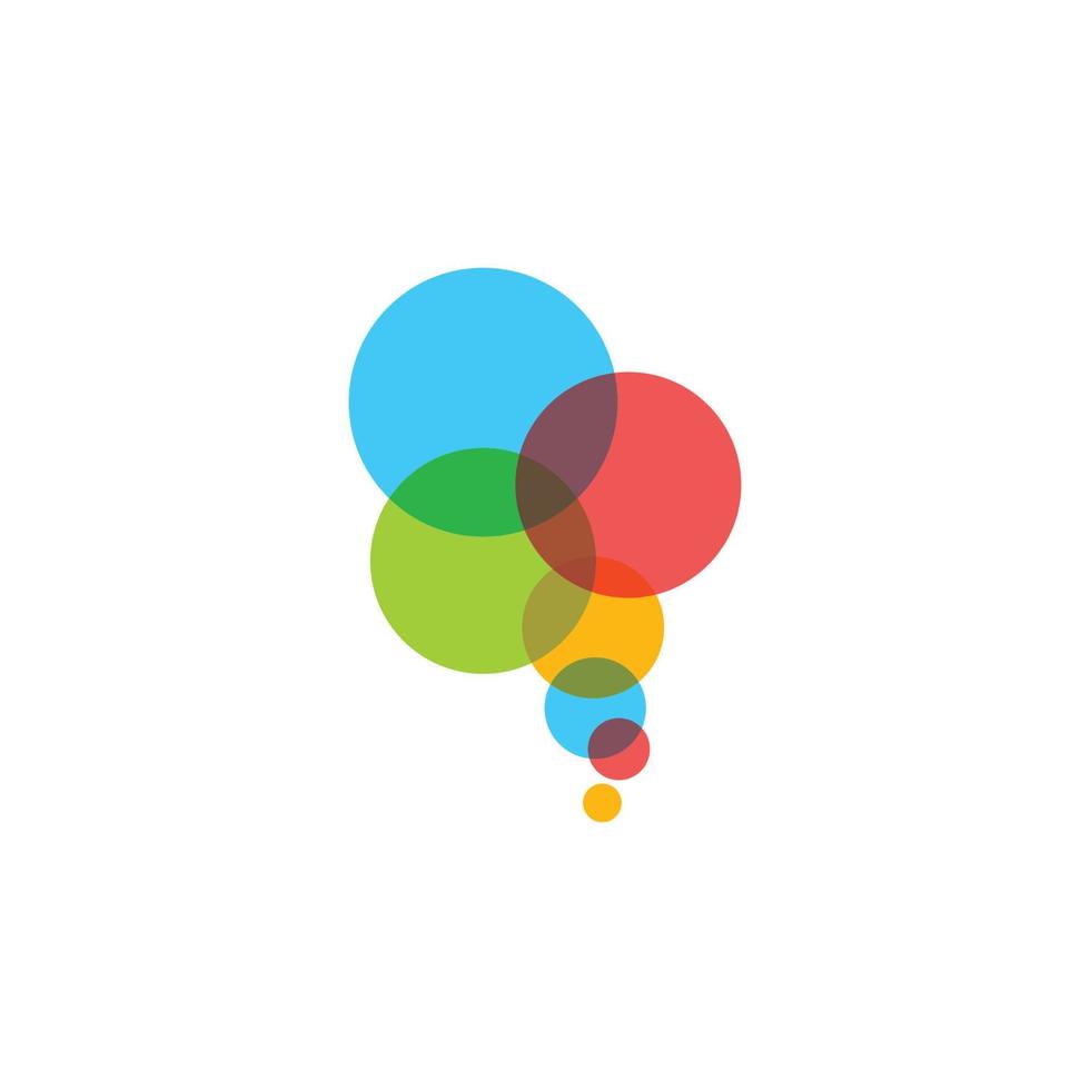Abstract Bubbles vector symbol icon illustration