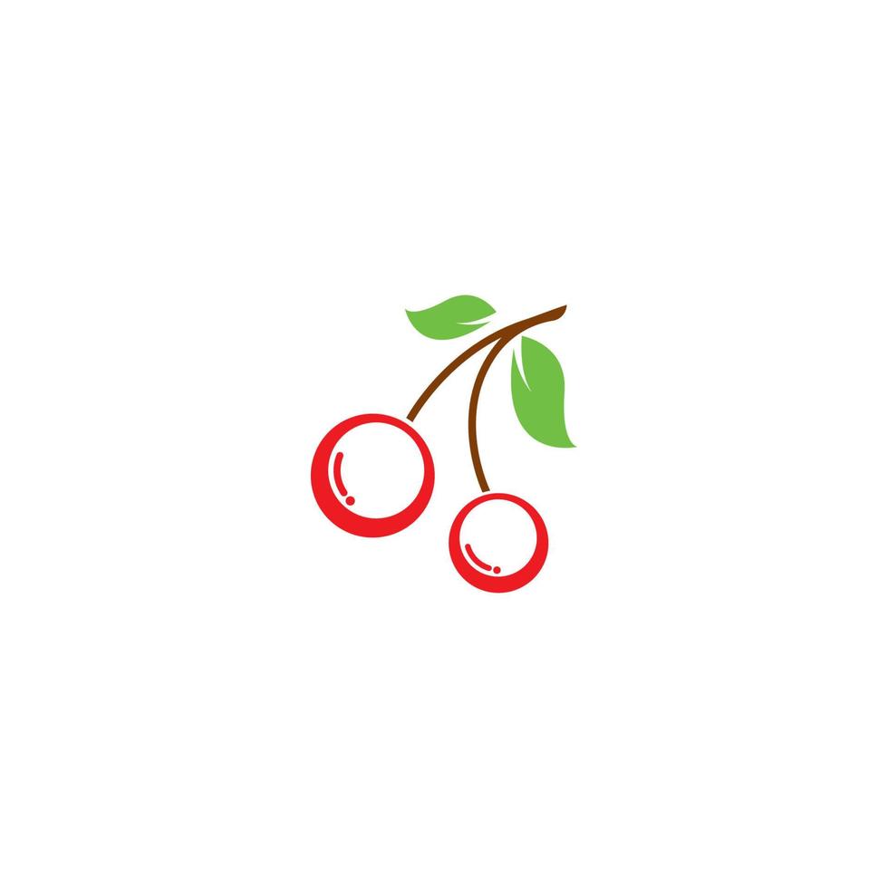 fresh Raspberry with leaf logo vector icon illustration