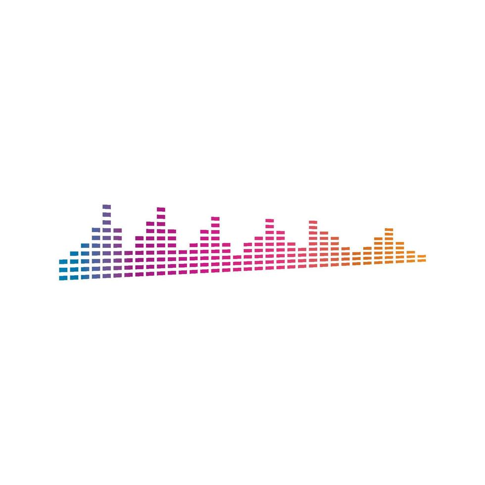 Sound waves vector illustration