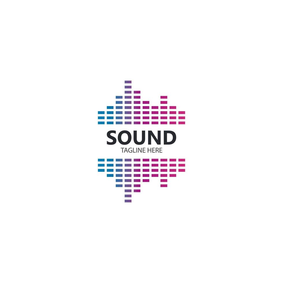 Sound waves vector illustration
