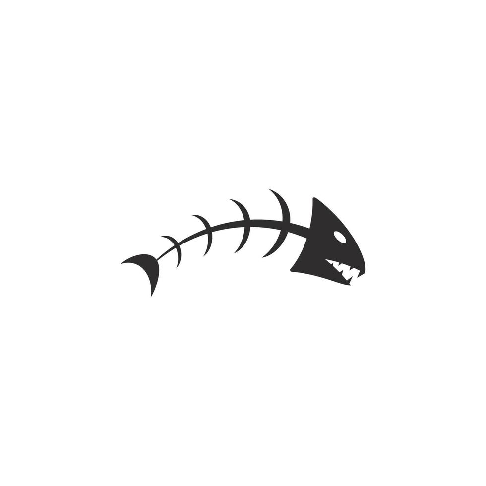 Fishbone vector icon illustration