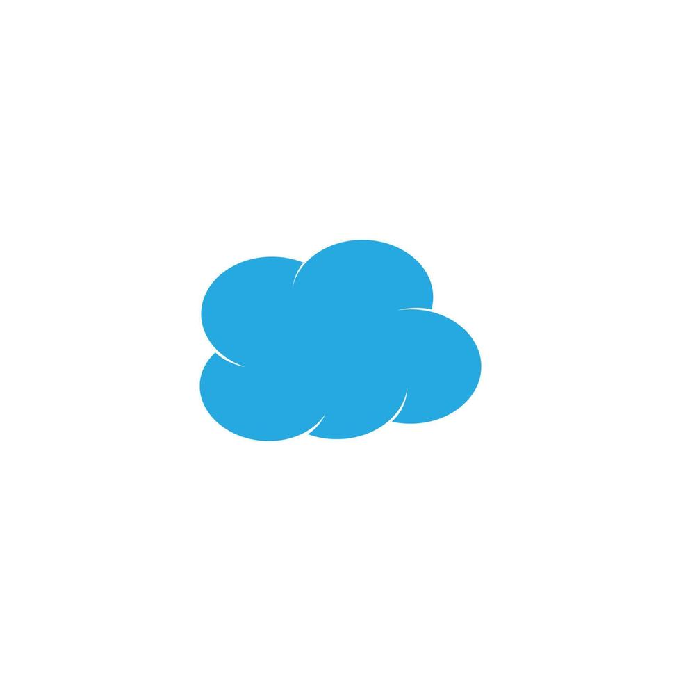 Blue Cloud Logo vector icon design