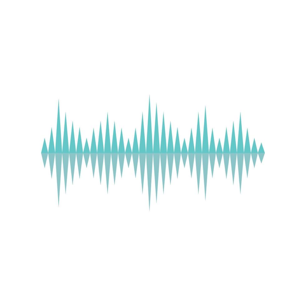 Sound waves vector illustration