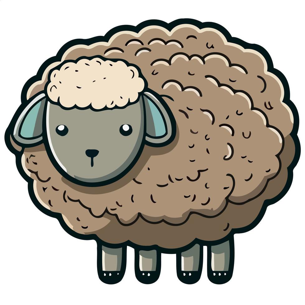 animal mammal sheep body vector