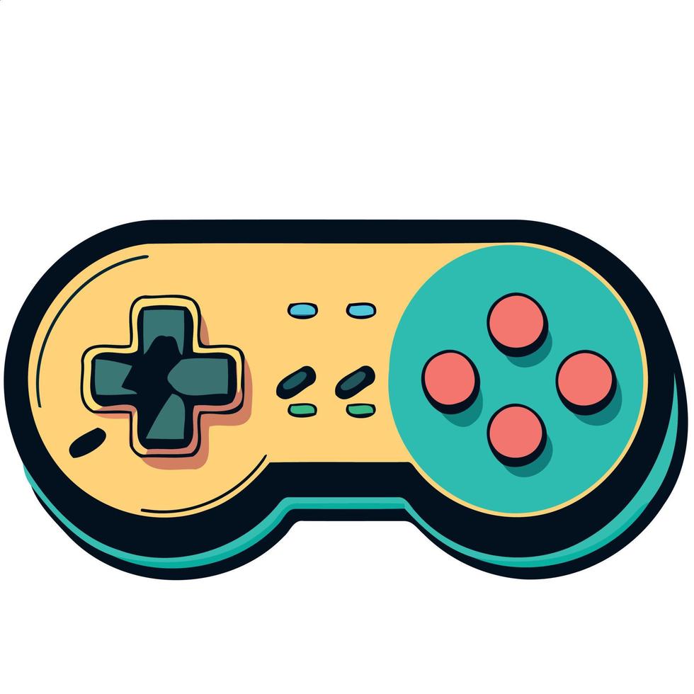 electronic video game controller vector