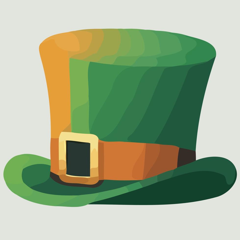 sombrero verde aislado para ilustrar el día de san patricio vector