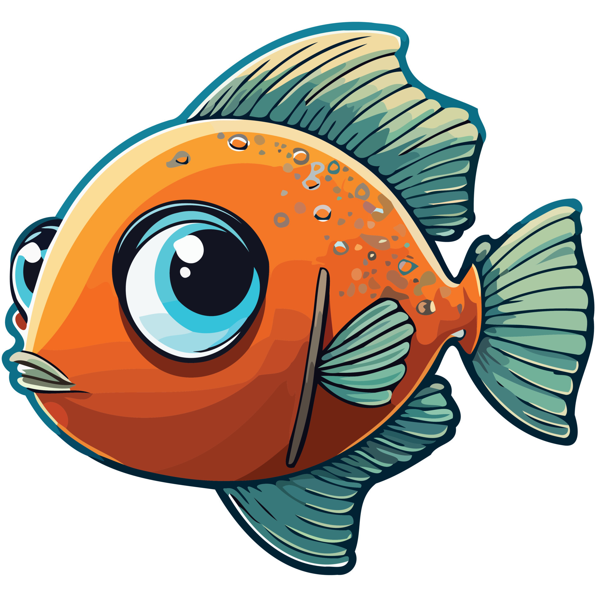 body of fish aquatic animal 18884462 Vector Art at Vecteezy