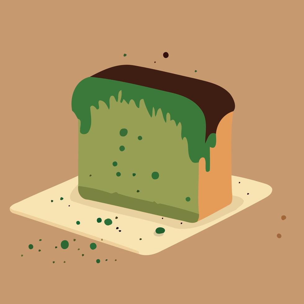 spoiled bread with mold fungus vector