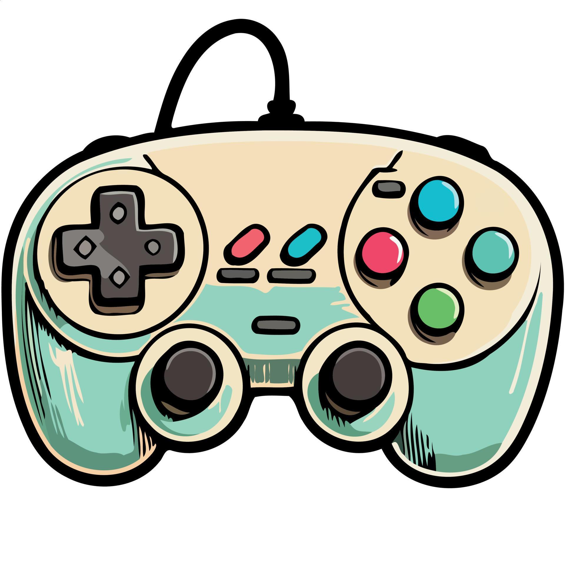 electronic video game controller 18884511 Vector Art at Vecteezy