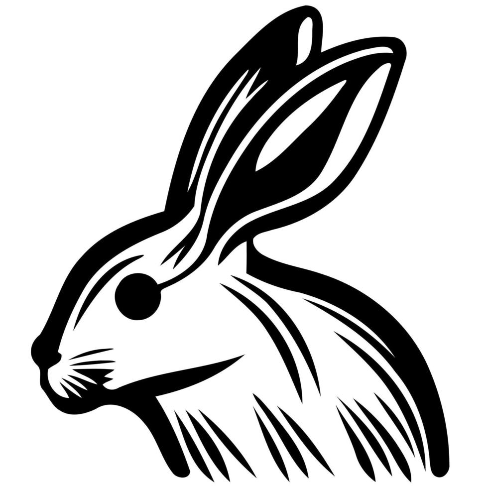 animal head mammal rabbit bunny vector