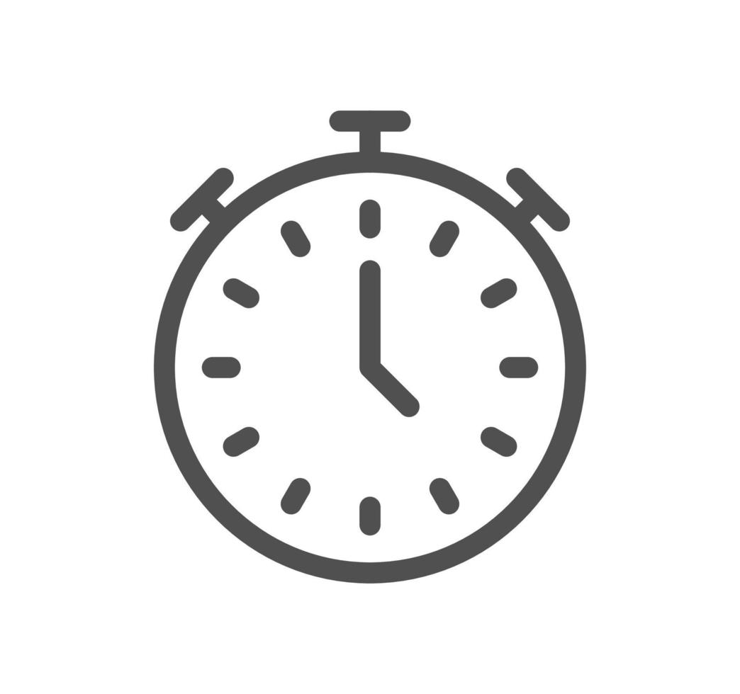 Time related icon outline and linear vector. vector