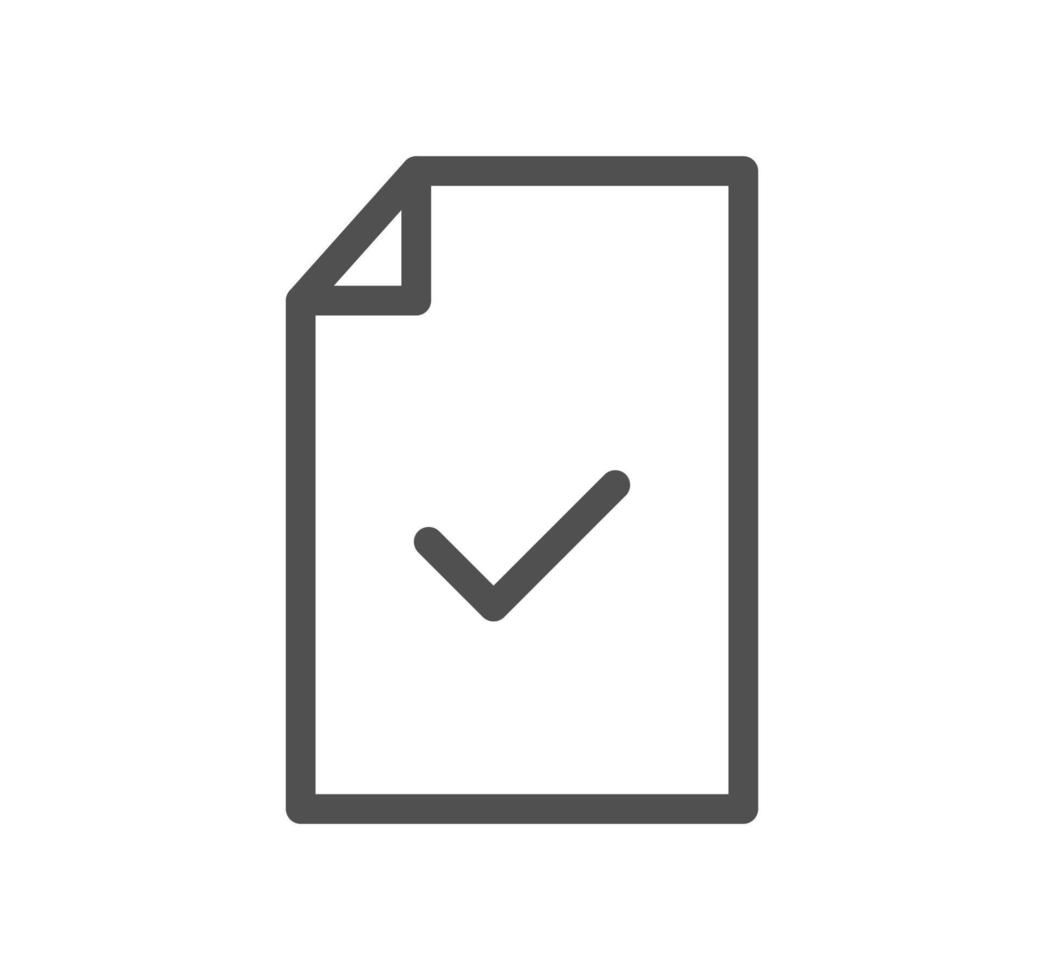 Approve related icon outline and linear vector. vector