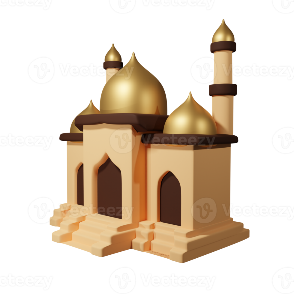 moschea 3d illustrazione png