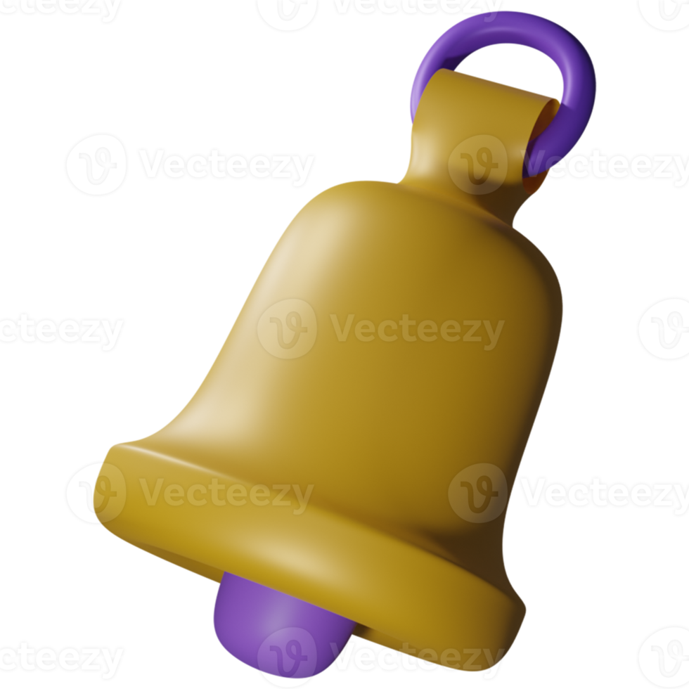 3d notification bell png