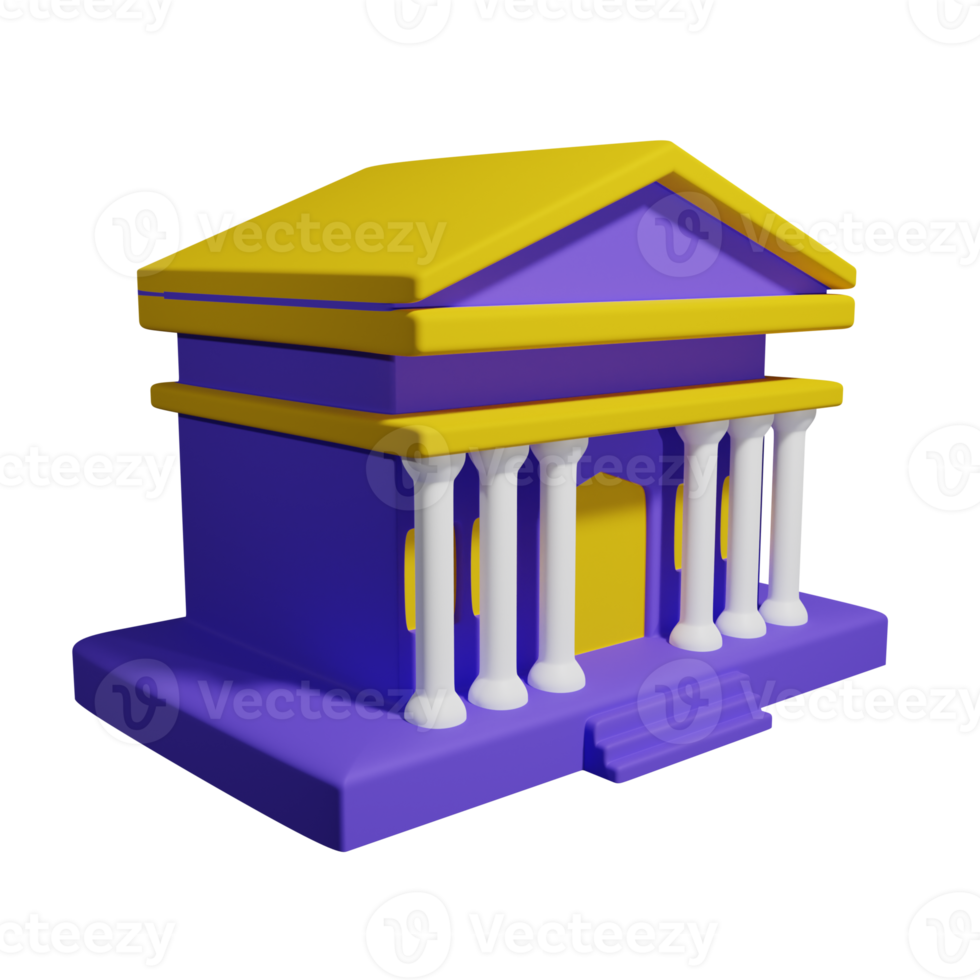 bank 3d icon png