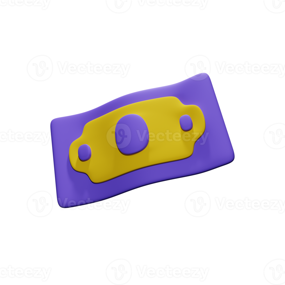 money 3d illustration png