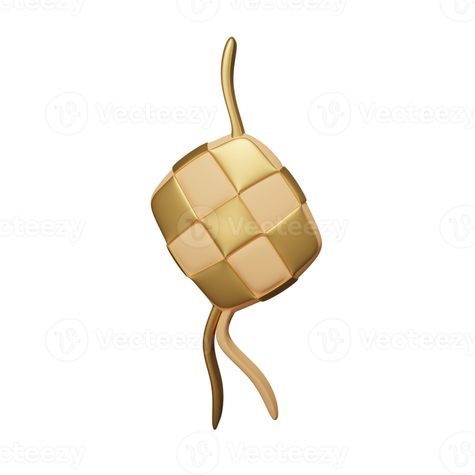 ketupat 3d illustration png