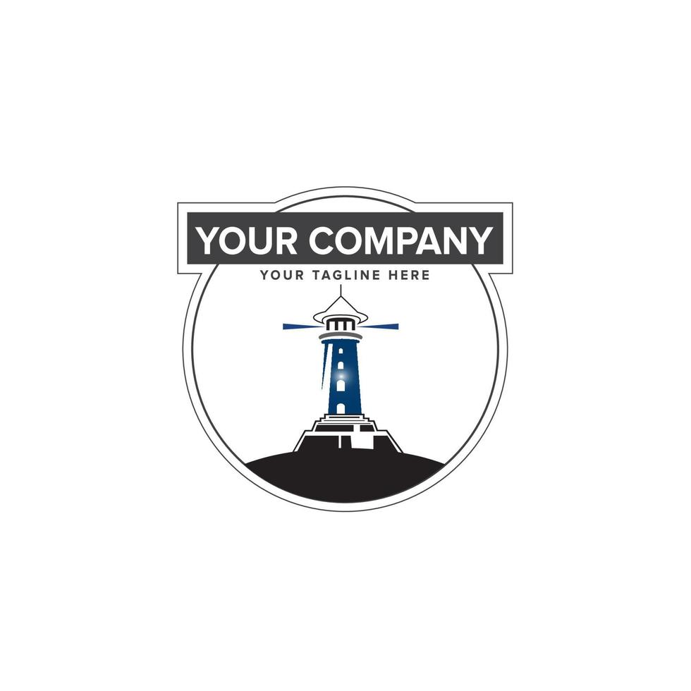 Lighthouse logo images Pro Vector